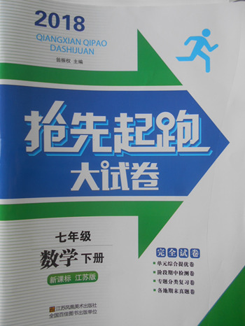 2018年江蘇版搶先起跑大試卷數(shù)學七年級下冊參考答案