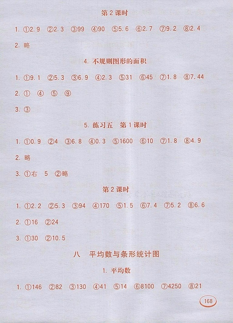 2018人教版七彩口算題卡四年級下冊參考答案