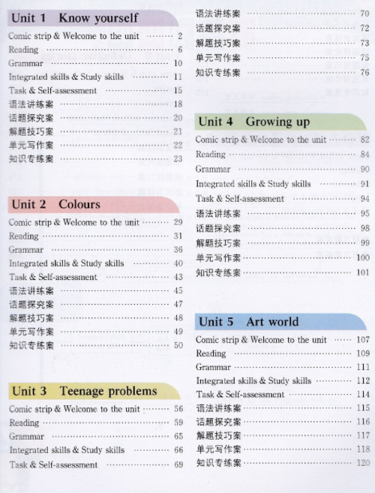 2019版譯林版尖子生學(xué)案英語九年級上冊參考答案