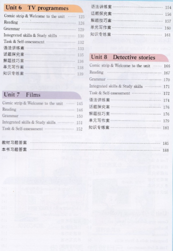 2019版譯林版尖子生學(xué)案英語九年級上冊參考答案