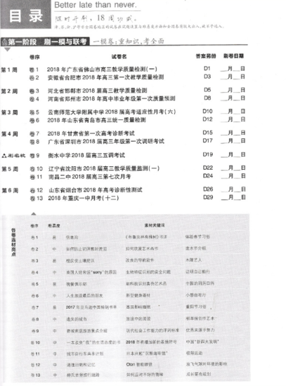 2019新高考全國(guó)卷高考必刷卷42套英語(yǔ)參考答案