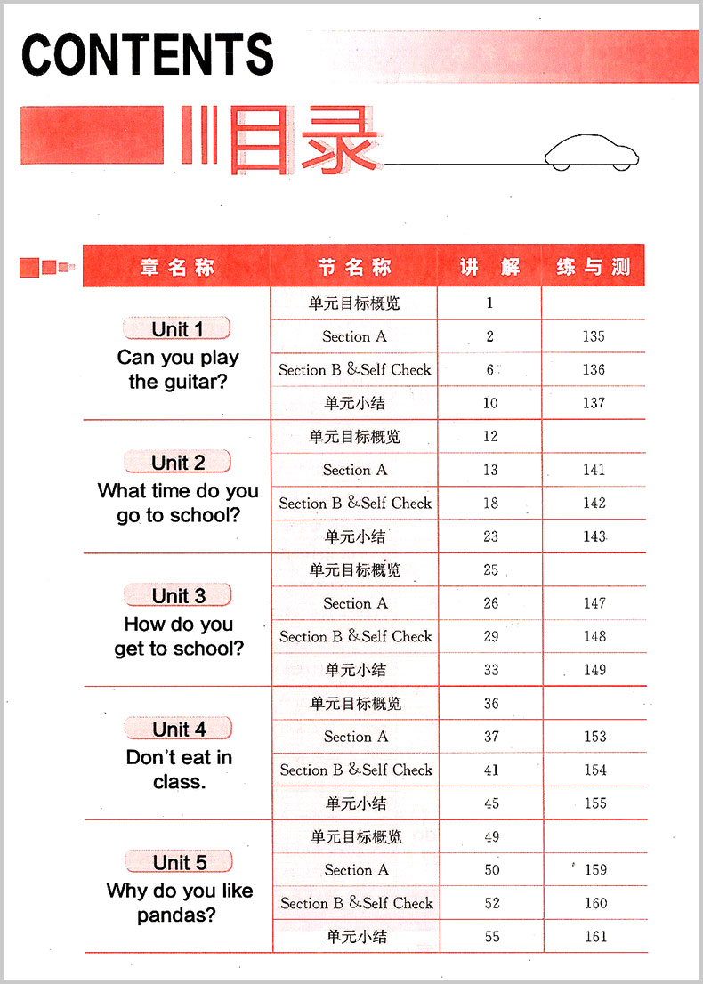 2019年人教版三點(diǎn)一測優(yōu)等生專用七年級英語下冊參考答案