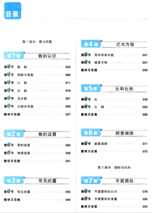 2019版開心一本小升初小學數(shù)學小學知識大盤點參考答案
