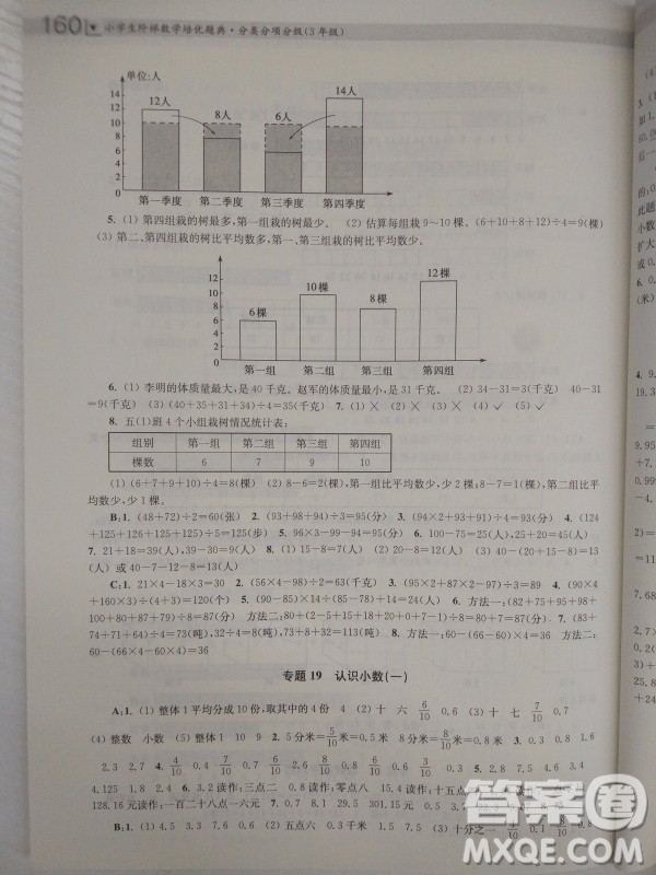 2018全國通用版小學生階梯數(shù)學培優(yōu)題典3年級參考答案