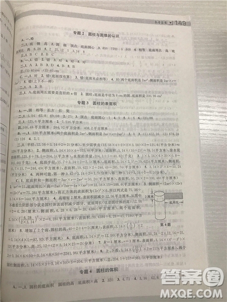 2018年南大輔教小學(xué)生階梯數(shù)學(xué)培優(yōu)題典六年級參考答案