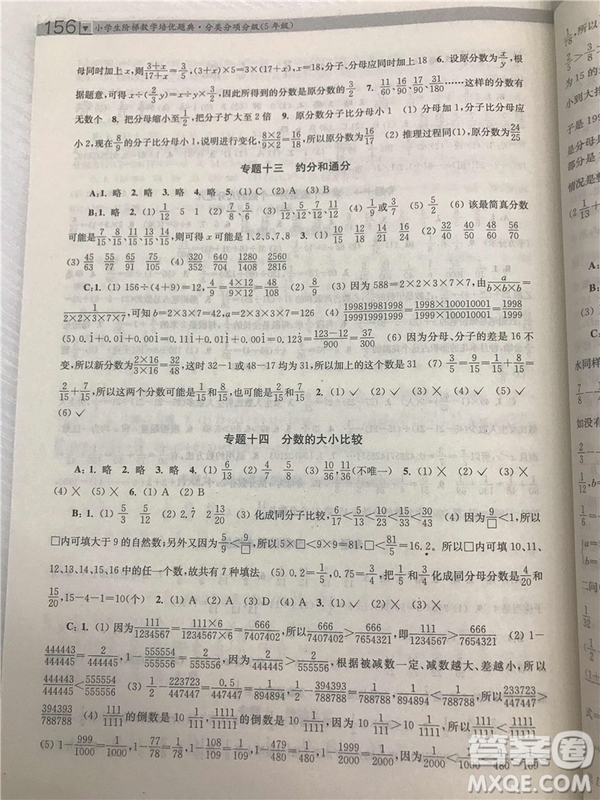 2018年邁向尖子生5年級小學生階梯數學培優(yōu)題典參考答案