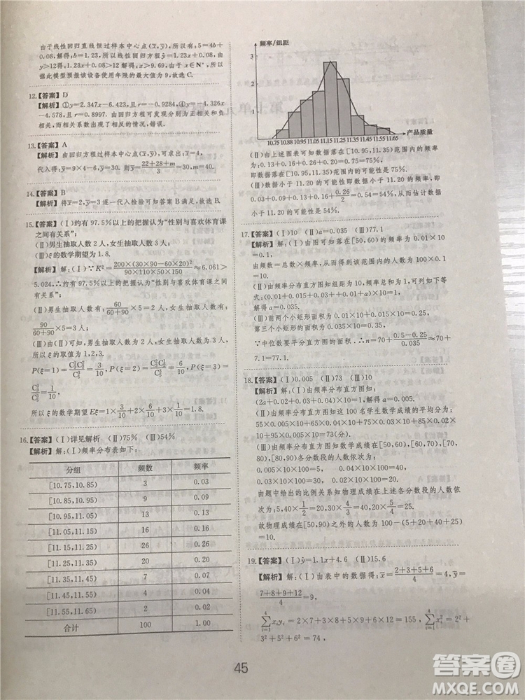 2018年愛(ài)學(xué)習(xí)高考刷題狗文科數(shù)學(xué)參考答案