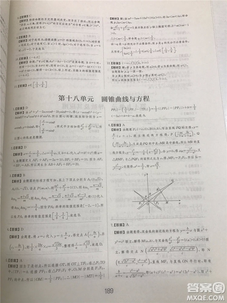 2018年愛(ài)學(xué)習(xí)高考刷題狗文科數(shù)學(xué)參考答案