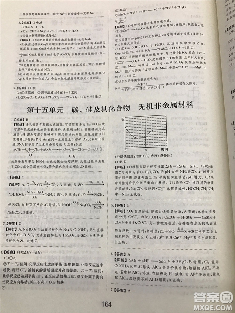 2019年愛學(xué)習(xí)高考化學(xué)刷題狗參考答案