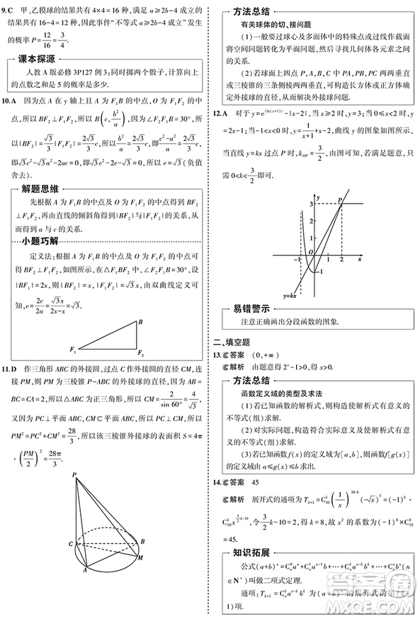 2019高考模擬卷一線名卷全程優(yōu)選理數(shù)參考答案