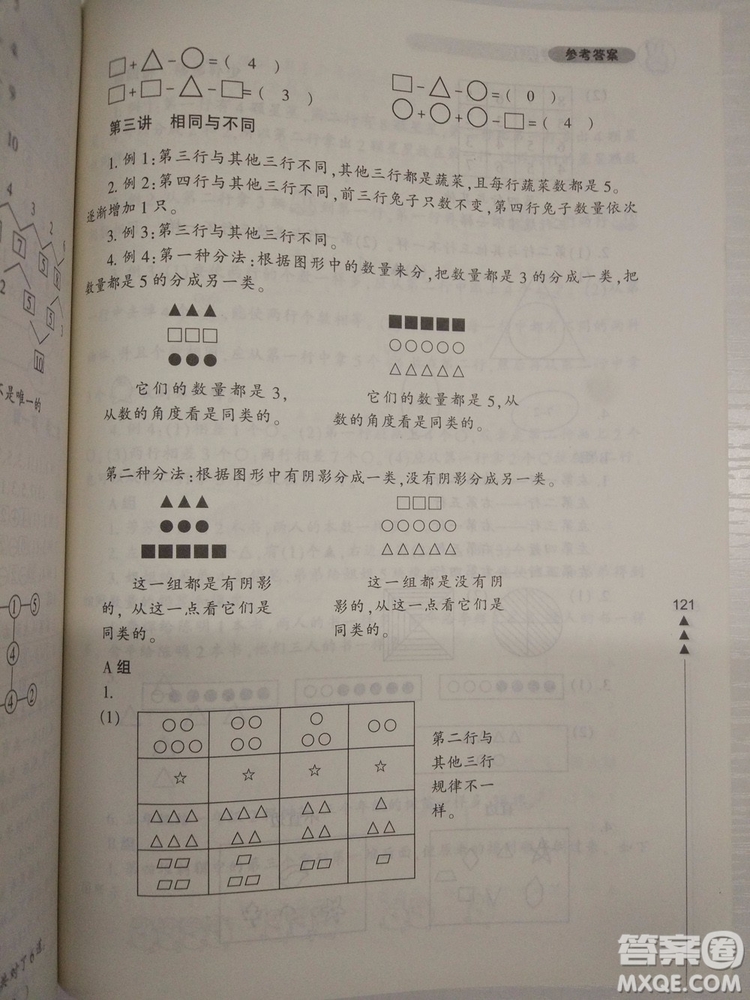 小學(xué)生輕松學(xué)奧數(shù)一年級(jí)修訂版上下冊(cè)通用參考答案