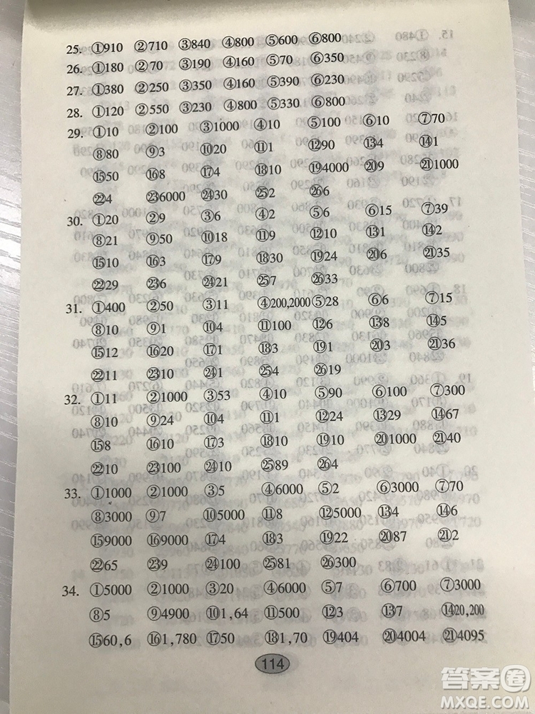 小學(xué)三年級上冊豎式脫式題卡參考答案