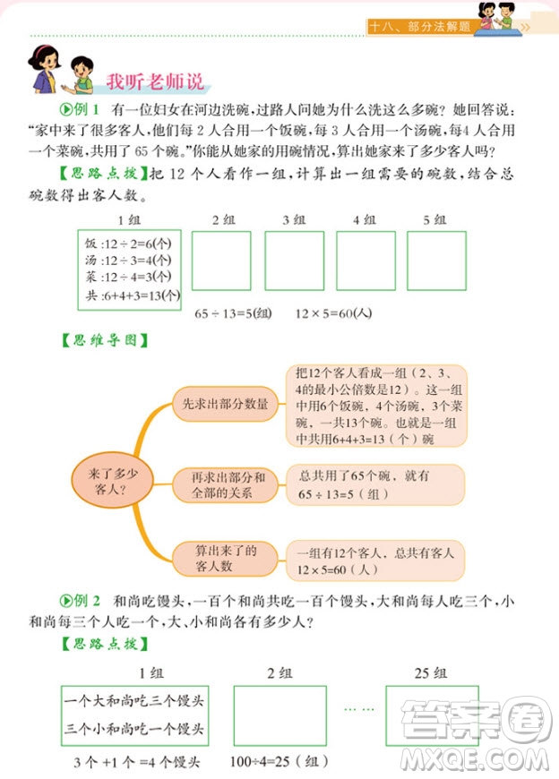 2018年教材通用小學(xué)數(shù)學(xué)思維訓(xùn)練六年級參考答案