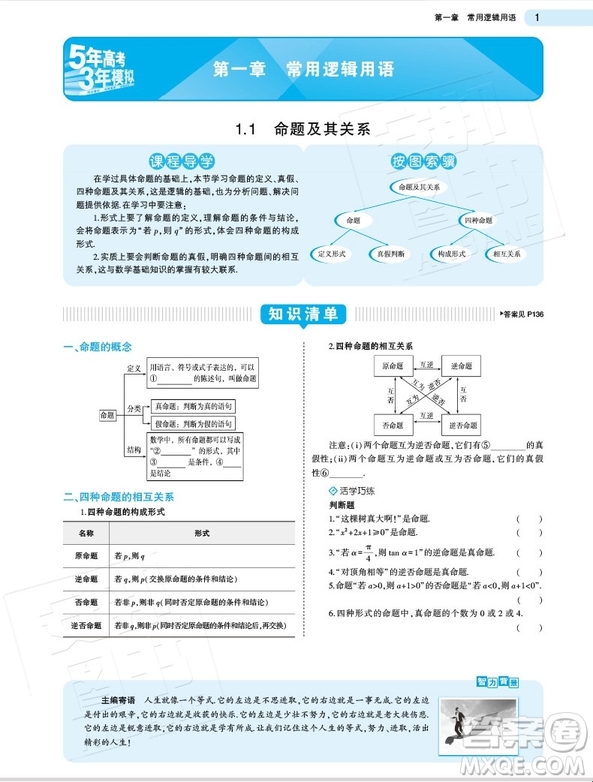 高中數(shù)學選修2-1人教版A2019新版五年高考三年模擬答案