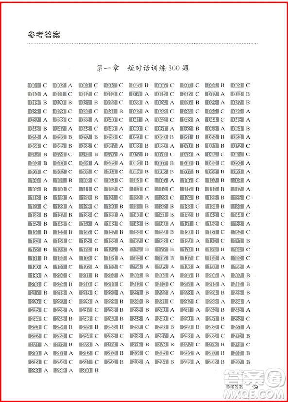2019修訂版百題大過(guò)關(guān)中考英語(yǔ)聽(tīng)力百題答案