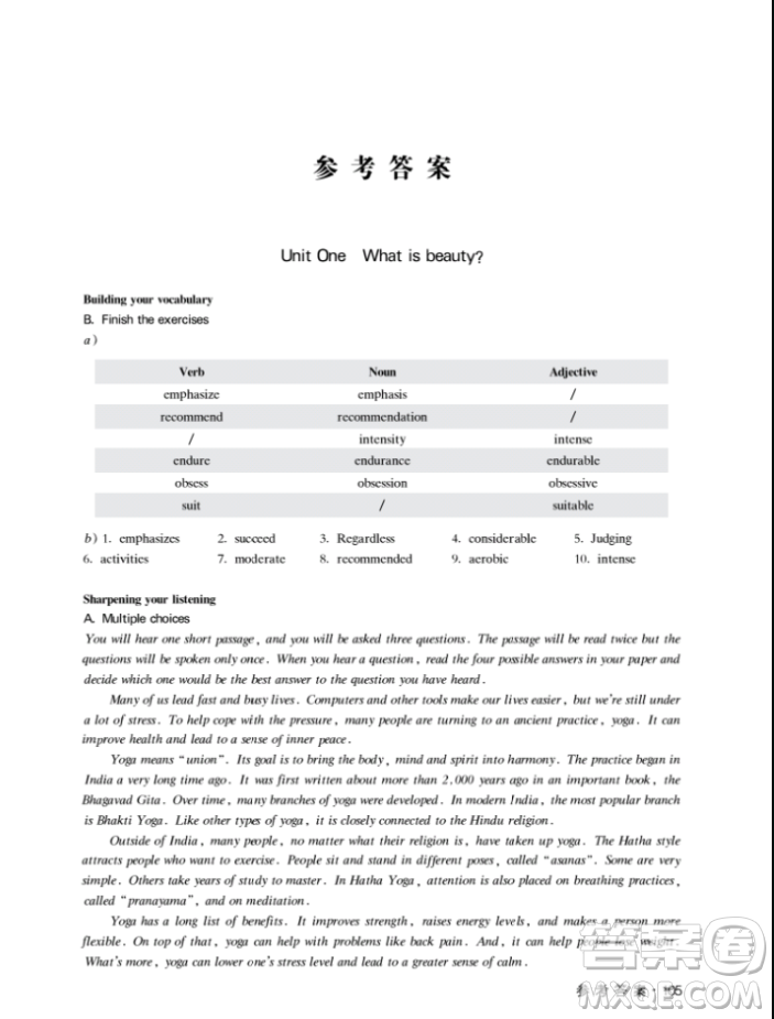 上海大學(xué)出版社上海作業(yè)鐘書金牌高二英語下冊參考答案