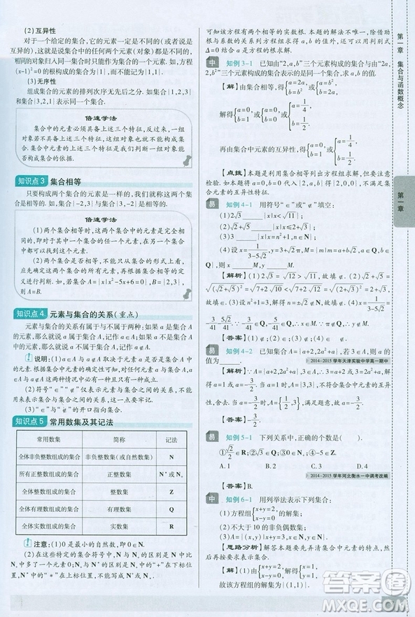 直通新高考人教A版2019倍速學(xué)習(xí)法高中數(shù)學(xué)必修1參考答案