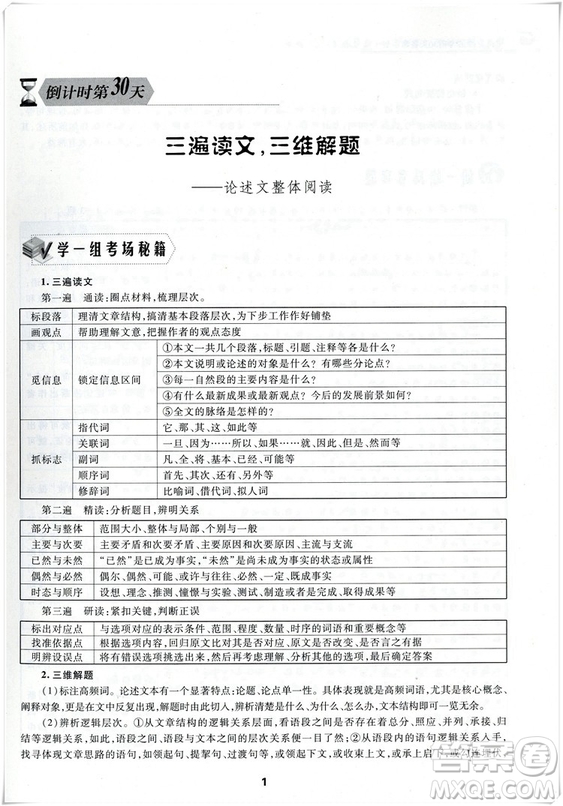 更高更妙的考前30天備考手冊2018浙大優(yōu)學(xué)高考語文高中語文參考答案