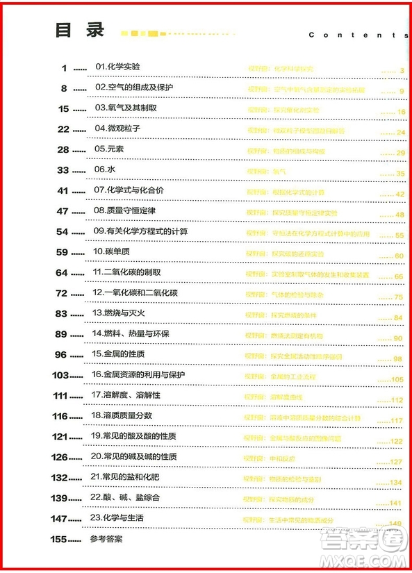 2018年思維創(chuàng)新直通車(chē)初中化學(xué)九年級(jí)全一冊(cè)參考答案