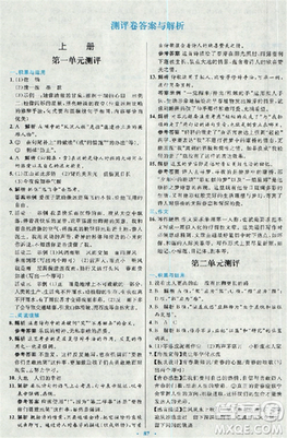 2018新版初中同步測(cè)控優(yōu)化設(shè)計(jì)九年級(jí)語(yǔ)文全一冊(cè)人教版答案