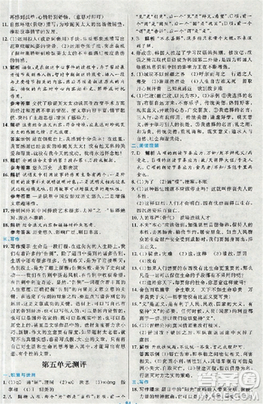 2018新版初中同步測(cè)控優(yōu)化設(shè)計(jì)九年級(jí)語(yǔ)文全一冊(cè)人教版答案