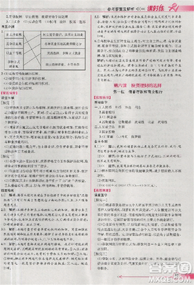 人教版同步導(dǎo)學(xué)案課時練2018版政治必修1經(jīng)濟(jì)生活參考答案