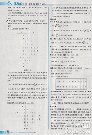 2018版同步導學案課時練數(shù)學必修3人教A版參考答案