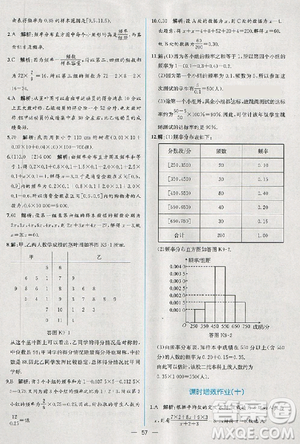 2018版同步導學案課時練數(shù)學必修3人教A版參考答案