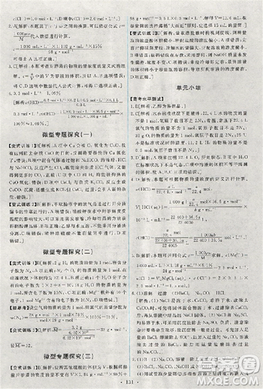 2018天舟文化能力培養(yǎng)與測(cè)試化學(xué)必修1人教版答案答案