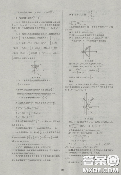2018新課標單元測試卷人教版高中數(shù)學選修2-1參考答案