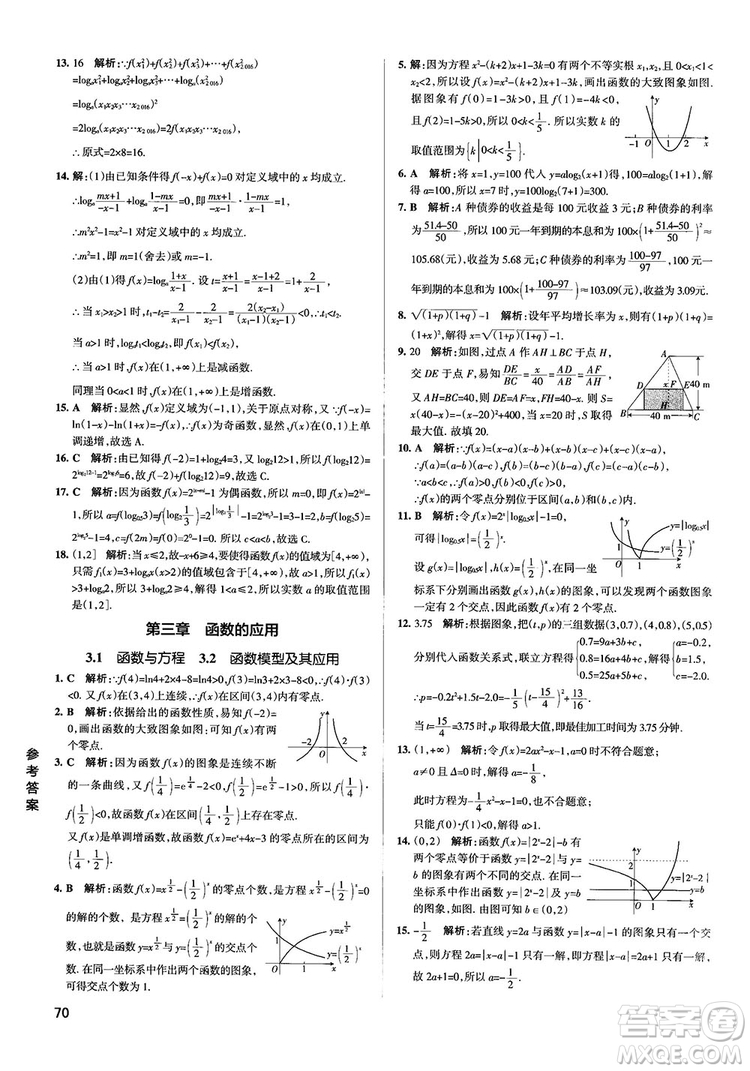 2019PASS綠卡圖書(shū)學(xué)霸錯(cuò)題筆記高中數(shù)學(xué)參考答案