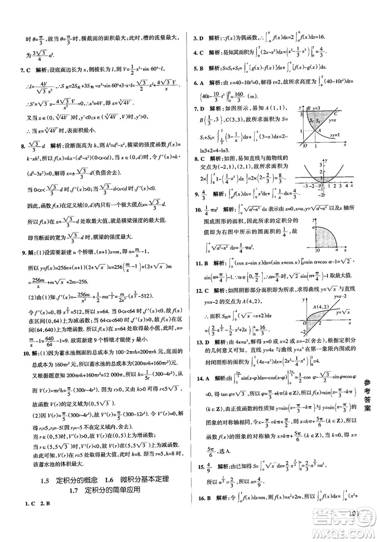 2019PASS綠卡圖書(shū)學(xué)霸錯(cuò)題筆記高中數(shù)學(xué)參考答案