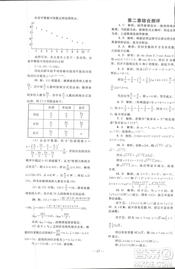 2018人教版資源與評價七年級數(shù)學(xué)上冊參考答案