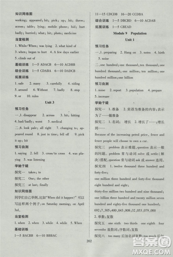 2018資源與評價英語八年級上冊外研版參考答案