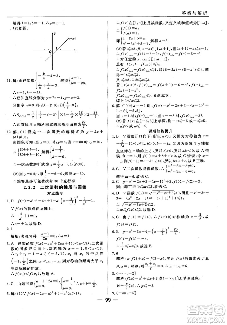 45分鐘課時(shí)作業(yè)與單元測(cè)試人教B版高中數(shù)學(xué)必修1參考答案