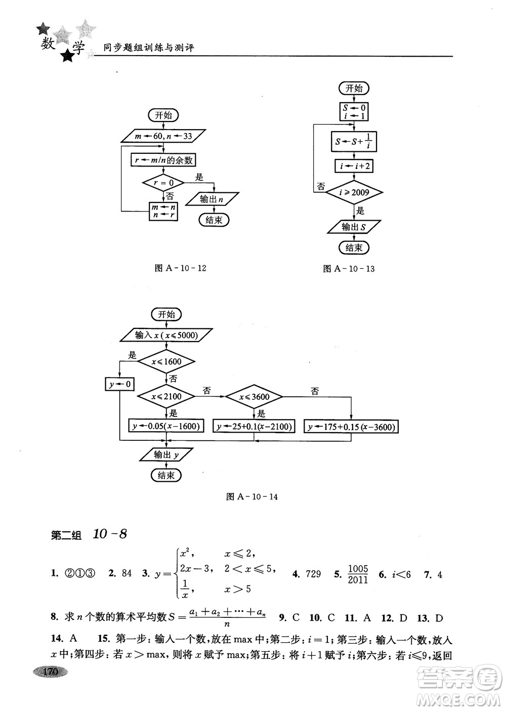 2018年高中五星級同步題組訓(xùn)練與測評數(shù)學高二年級第一學期參考答案