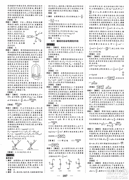 高考調(diào)研2019衡水重點中學(xué)同步精講精練新課標(biāo)版物理選修3-1參考答案
