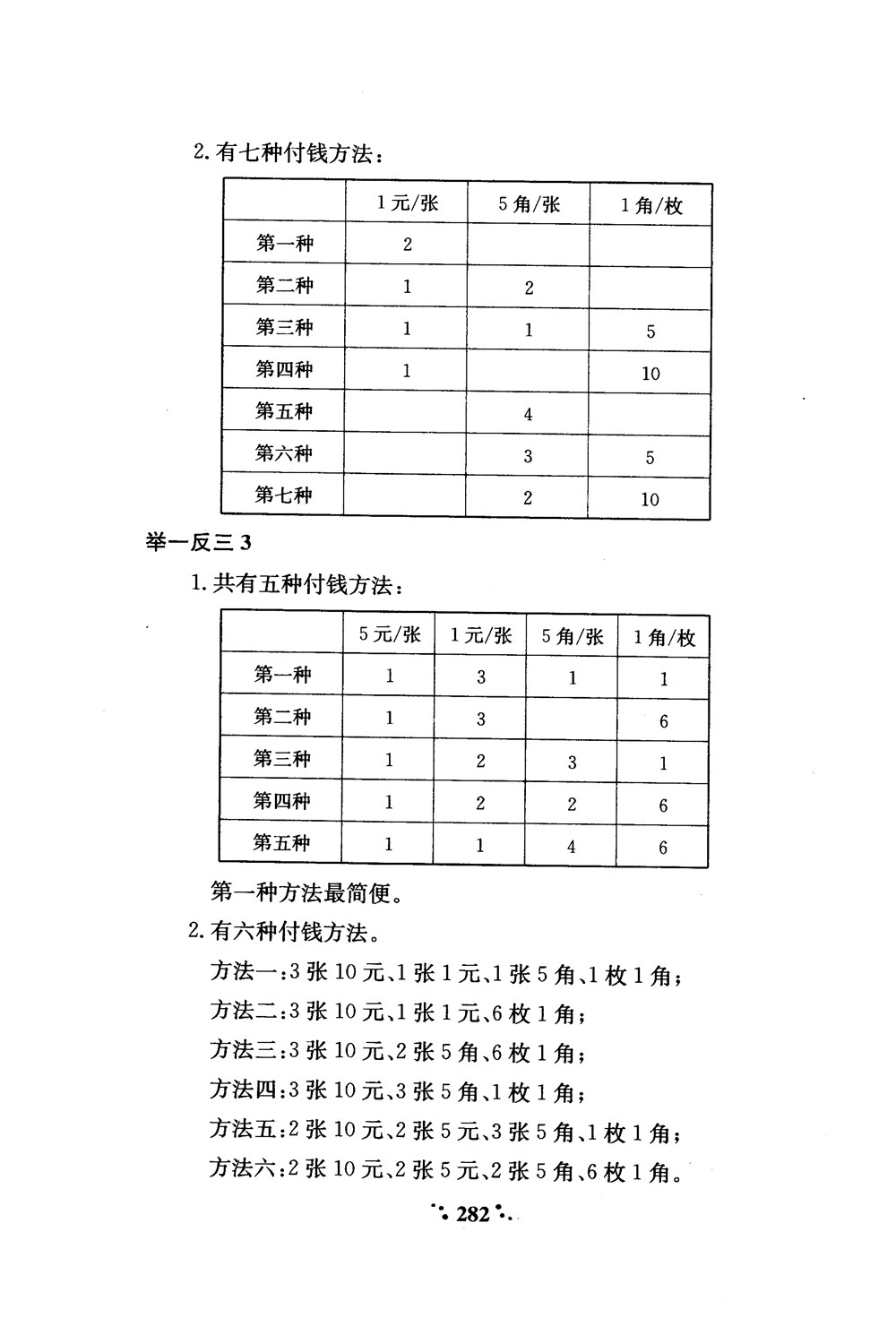 2018年小學(xué)奧數(shù)舉一反三A版一年級(jí)參考答案