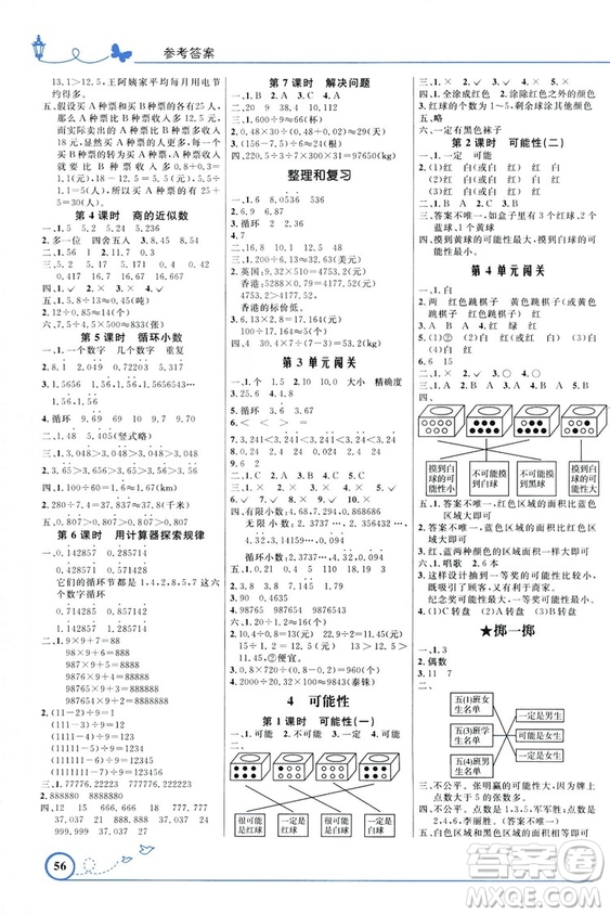 9787107317750優(yōu)化設(shè)計(jì)五年級(jí)上冊(cè)數(shù)學(xué)福建專(zhuān)版人教版答案