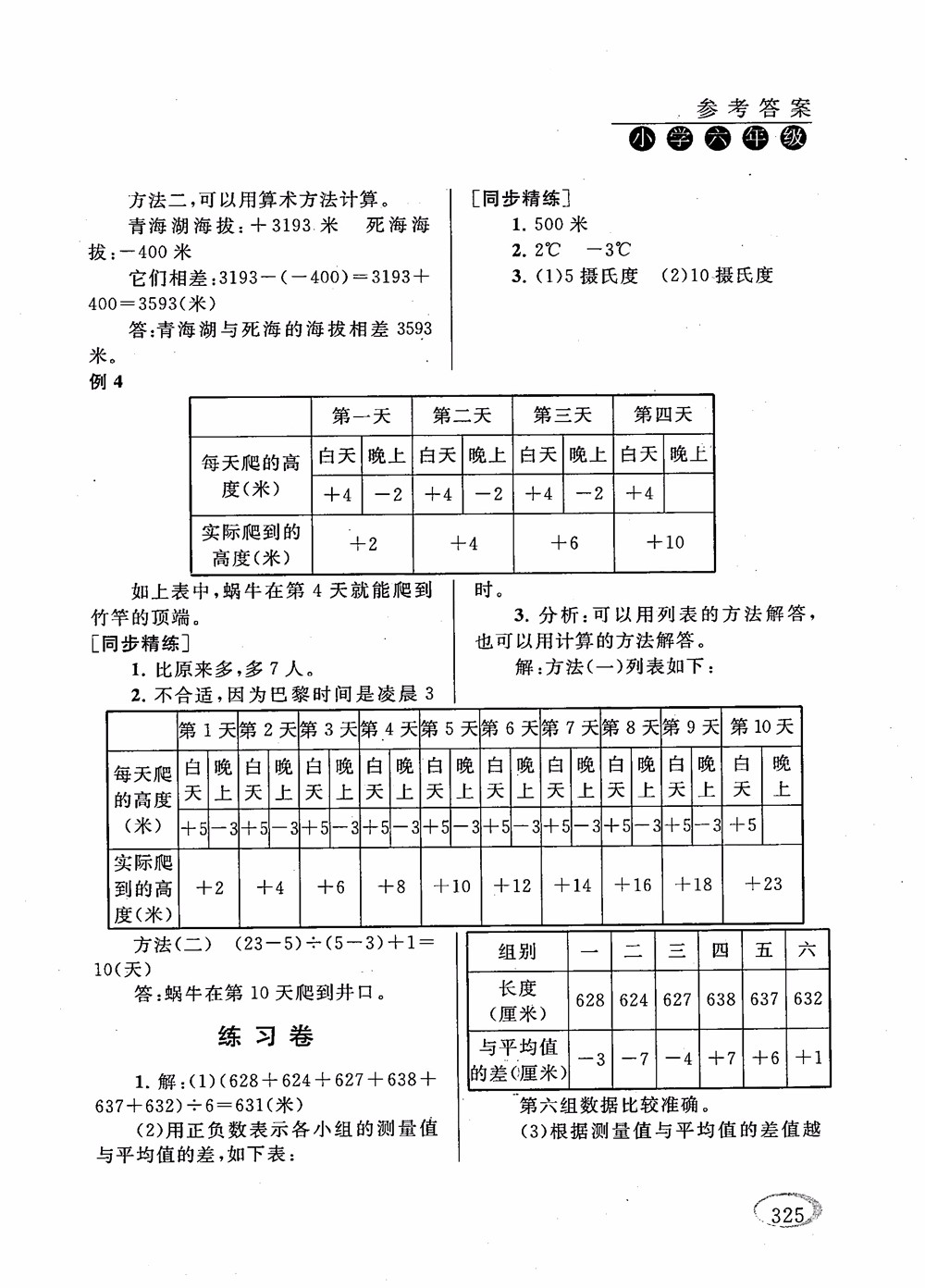 2018年新課程標(biāo)準(zhǔn)同步奧數(shù)培優(yōu)小學(xué)生六年級(jí)人教版參考答案