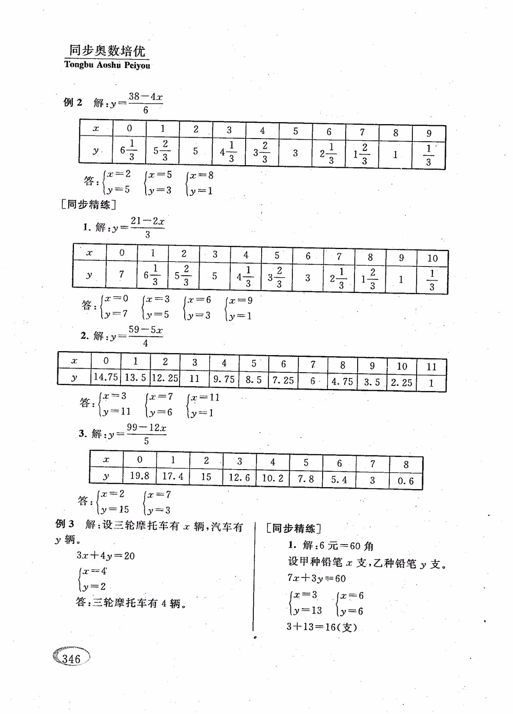 2018年新課程標(biāo)準(zhǔn)同步奧數(shù)培優(yōu)小學(xué)生六年級(jí)人教版參考答案