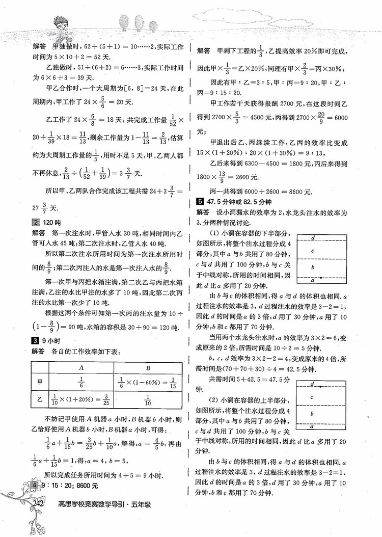 2018年高思學(xué)校競(jìng)賽數(shù)學(xué)導(dǎo)引五年級(jí)詳解升級(jí)版參考答案