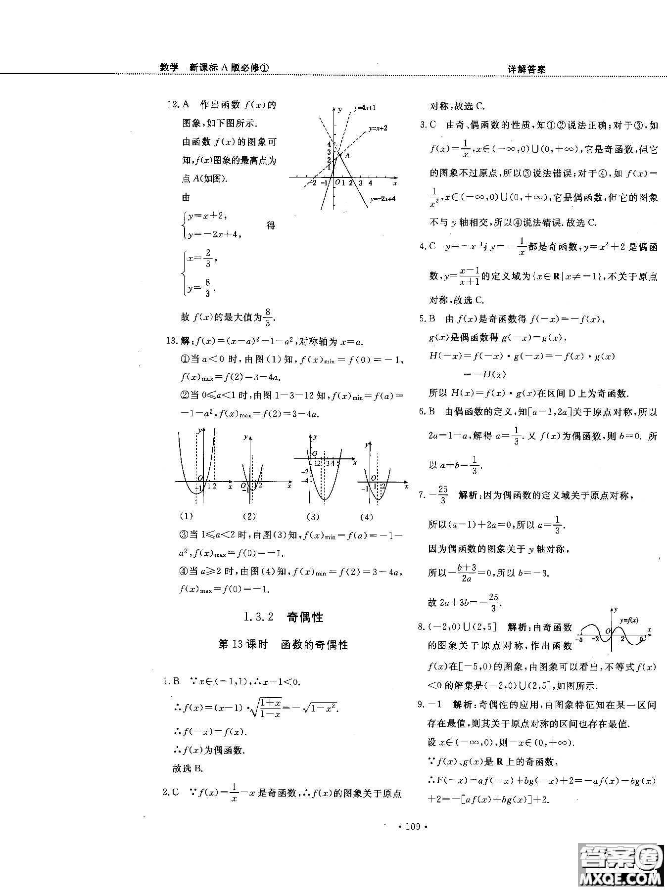 試吧大考卷人教A版2018版45分鐘課時(shí)作業(yè)新課標(biāo)數(shù)學(xué)必修1參考答案