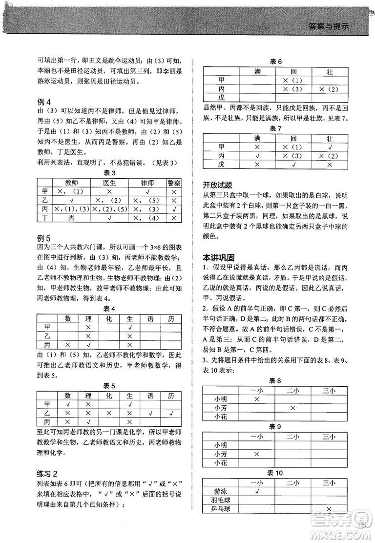 2018版學(xué)而思培優(yōu)小學(xué)奧數(shù)優(yōu)秀生培養(yǎng)教程7級參考答案