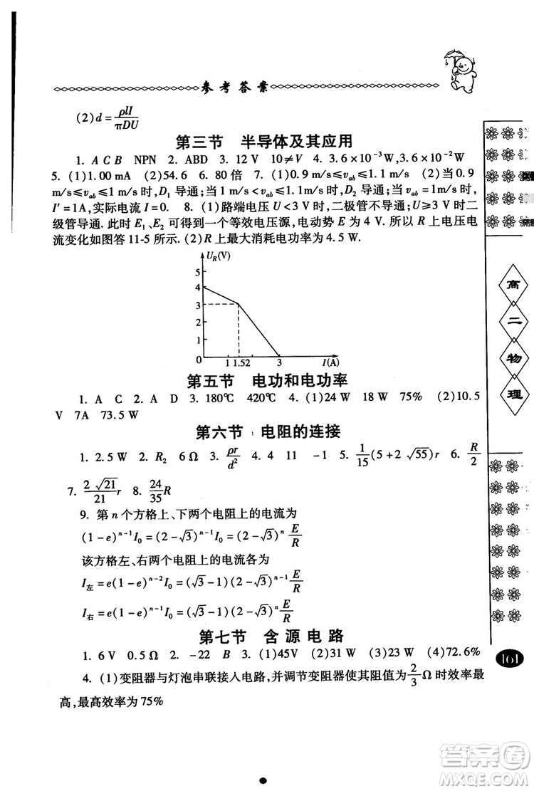 2018年中國(guó)華羅庚學(xué)校物理課本高二年級(jí)春雨奧賽叢書(shū)參考答案