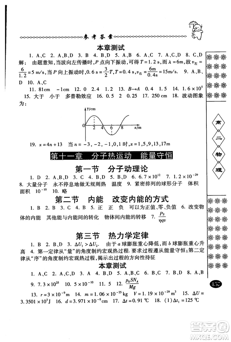 2018年中國(guó)華羅庚學(xué)校物理課本高二年級(jí)春雨奧賽叢書(shū)參考答案