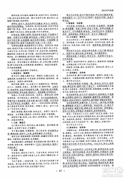 甘肅教育出版社2019課堂新坐標(biāo)高三一輪總復(fù)習(xí)語文參考答案