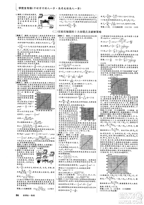 2018年新版三維設(shè)計法定考點加餐訓(xùn)練高三物理參考答案