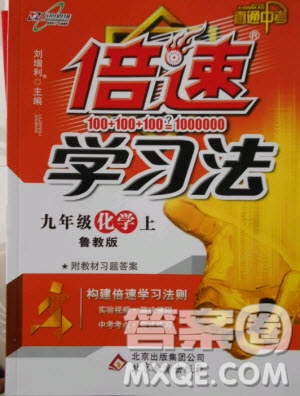 直通中考版2019版倍速學習法九年級化學上冊魯教版LJ參考答案