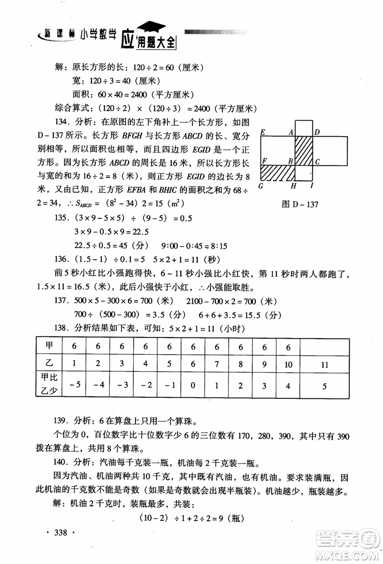 2018新課標(biāo)小學(xué)數(shù)學(xué)應(yīng)用題大全四年級(jí)參考答案